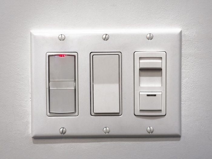 Light switch with different switches
